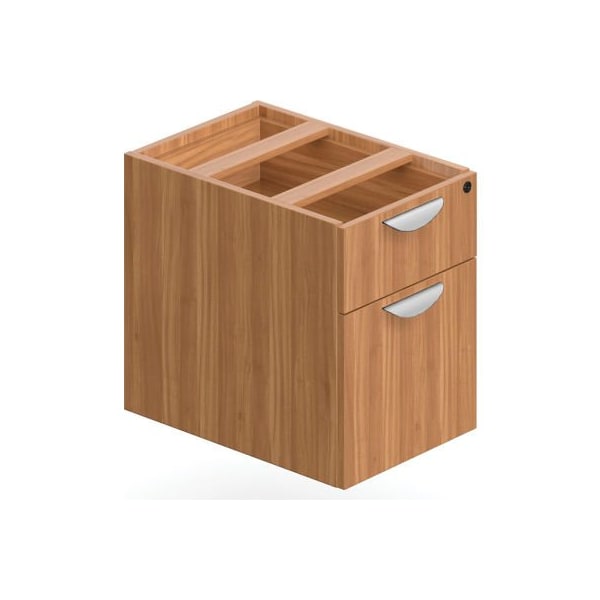 Gec Offices To Go 2 Drawer Hanging Pedestal in Walnut - Executive Modular Furniture SL22HBF-AWL - main